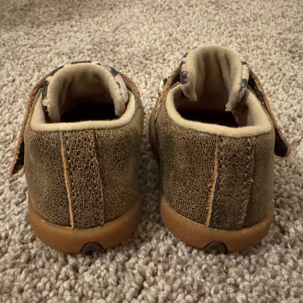 Twisted X Kids' Moccasins - Leopard and Tan